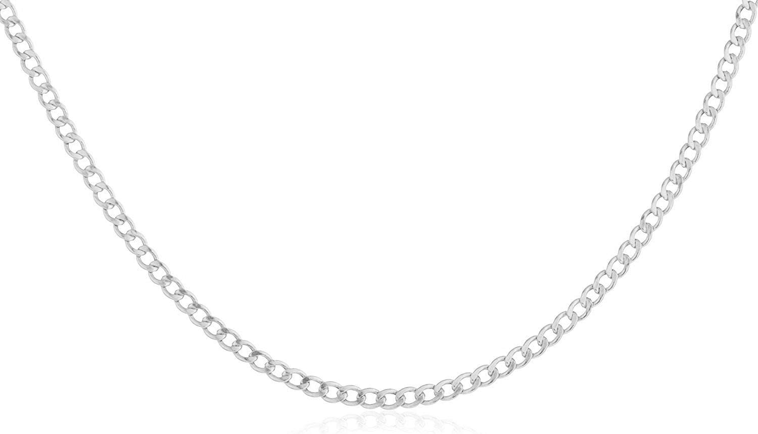 PORI JEWELERS14K Gold 2.0mm Cuban/Curb Link Chain Necklace- Sizes 14"-30"- Gold or White Gold available