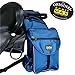 TrailMax 500 Series Insulated & Padded Back Saddle Bags for Trail Riding; Padded & Insulated Saddle Bags for Horses; Padded & Insulated Trail Bags for Horses; Glacier Blue & Frost