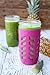 JarJackets Silicone Mason Jar Protector Sleeve | Fits Ball, Kerr 24oz (1.5 pint) Wide-Mouth Jars (Sangria - 3 pack)