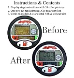 Compatible With SEA-DOO Repair Kit for LCD Info Gauge Center Display (Fits MANY 1996-05 GTX GSX GTI LRV RX XP/LTD DI RFI, See Ad For Exact Model & Year Fit, Includes Diffuser Film & Directions ONLY