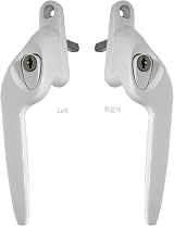 Truly PVC Supplies Yale Quartus Cranked Window Handle White 40mm Spindle Key view 2