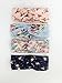 Lanzom® Women Elastic Flower Printed Turban Head Wrap Headband Hair Band 4 Pack
