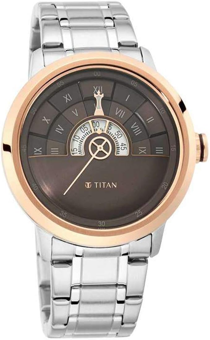Buy Titan Grandmaster II Analog Brown Dial Men's Watch1828KM02 at