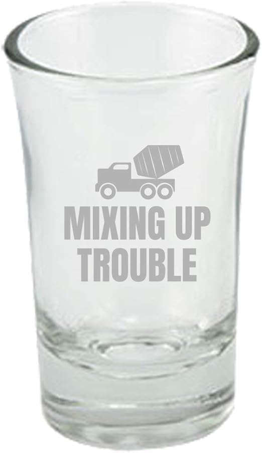Amazon Com Concrete Mixer Shot Glass Funny Mixer Driver Gift