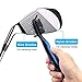 WULASER Golf Brush, Golf Club Brush Groove Cleaner, Golf Club Cleaner Brush with Wire | Nylon Brush | Steel Nail | Golf Divot Tool | Aluminum Carabiner, Lightweight, Easily in Golf Bag (Blue)