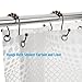Amazer Shower Curtain Hooks Double Shower Curtain Rings Stainless Steel Rust-Resistant Double Glide Shower Hook Rings for Bathroom Shower Rod Curtains, Set of 12, Bronze- Close to The Gunmetal Color