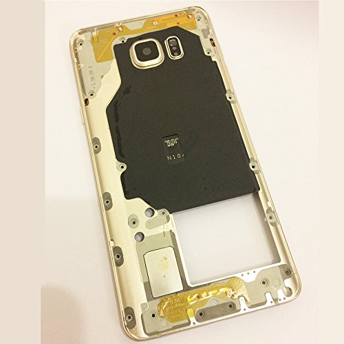 Gold Middle Back Housing Frame with Camera Lens+Ringer Louder Speaker Buzzer+Side Volume On/Off Sleep Button Flex Cable Panel Cover Fix Replacement Repair Parts for Samsung Galaxy Note 5 N920 N920F Gold Middle Back Housing Frame with Camera Lens+Ringer Louder Speaker Buzzer+Side Volume On/Off Sleep Button Flex Cable Panel Cover Fix Replacement Repair Parts for Samsung Galaxy Note 5 N920 N920F