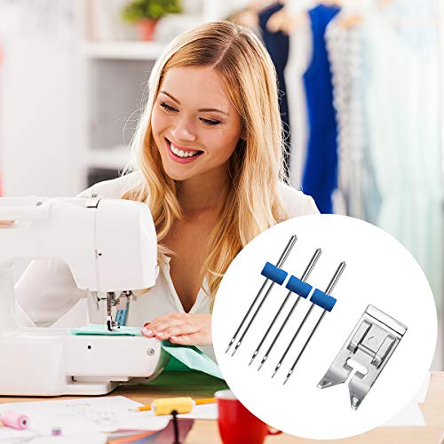 6 Pack Double Sewing Machine Needles Twin Stretch Needles in Plastic