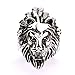 JDZ Amulets Men's Heavy Metal Gothic Lion Head Stainless Steel Biker Ring Jewelry
