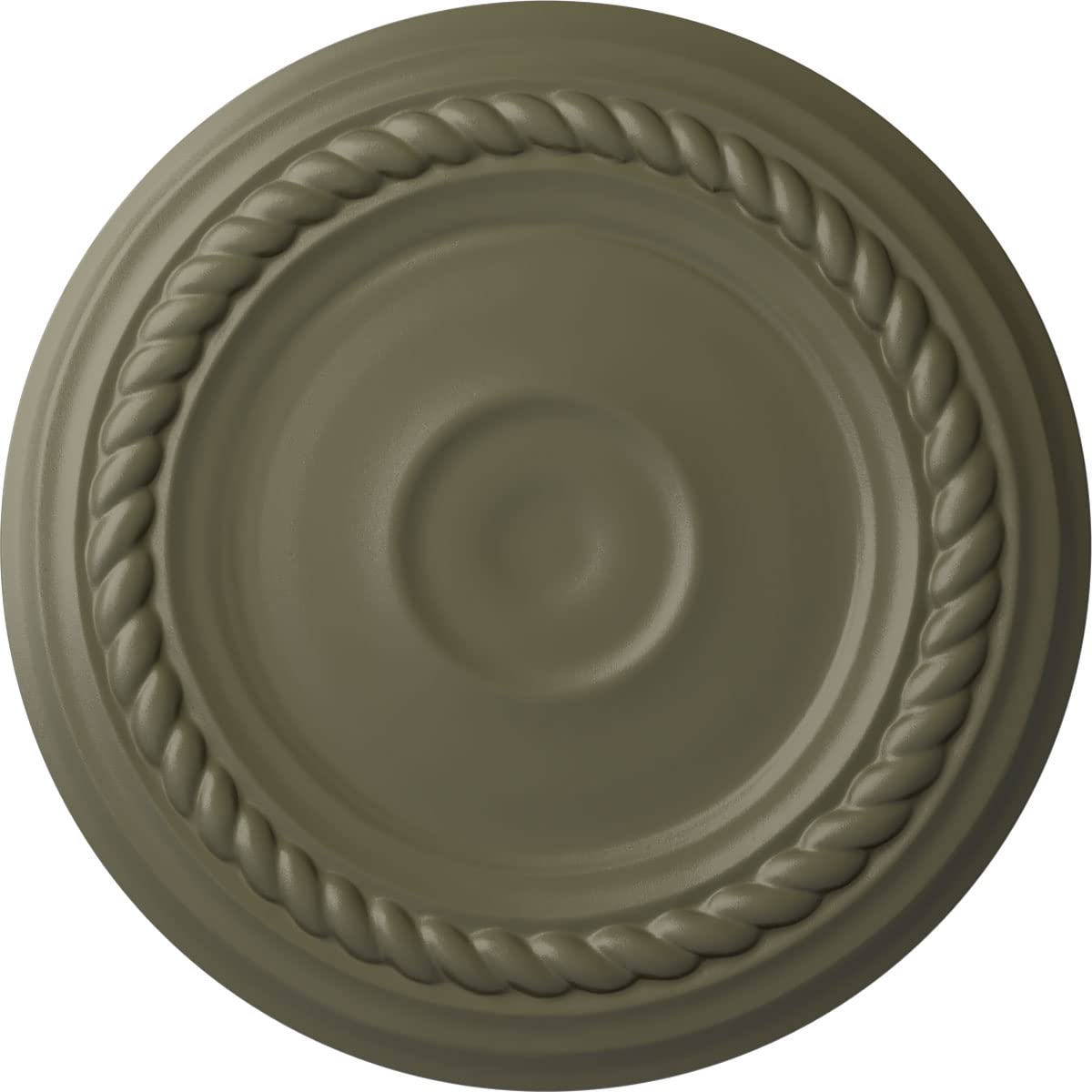 Ekena Millwork CM07ALSSF Small Alexandria Ceiling Medallion, 7 7/8″OD x 3/4″P (Fits Canopies up to 4 5/8″), Hand-Painted Spartan Stone
