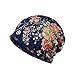 Ababalaya Women's Elegant Floral Lace Turban Cap Chemo Cancer Beanie Cap Nightcap
