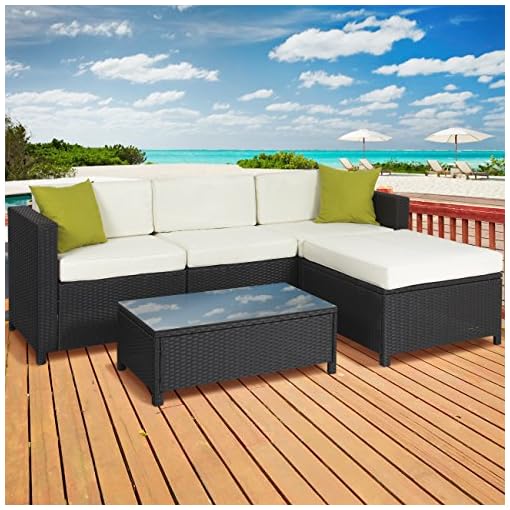Best Choice Products 5 Piece Modular Wicker Patio Sectional Set W