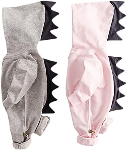 BANGELY Kids Baby Girls Cartoon Dinosaur Long Sleeve Romper One-Piece Jumpsuit Outfits