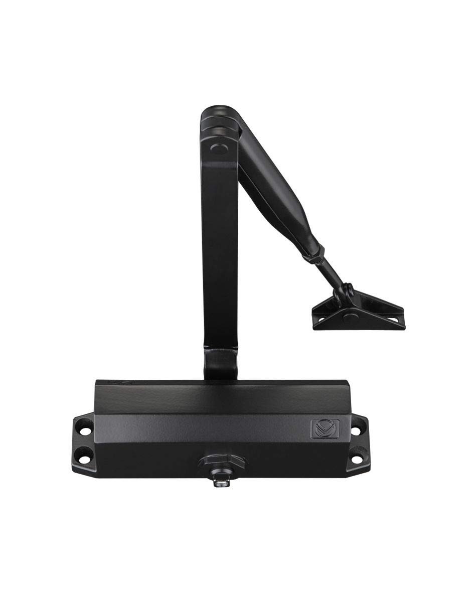 IRONZONE® Black Door Closer Size 3 Commercial or Domestic Use HMOs etc. Fire Doors Adjustable Speed BS EN 1154 Certified IRONZONE with 10 Years Warranty 45-60kg Weight Door, Aluminium Alloy