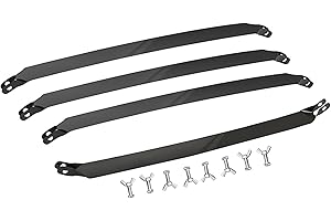 XYgdhqpt for Patio Porch Glider Straps Hanger Set Deck Restoration Part-16 Length 4PCS Black