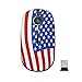 Jelly Comb 2.4G Slim Wireless Mouse with Nano Receiver, Less Noise, Portable Mobile Optical Mice for Notebook, PC, Laptop, Computer, Macbook - American Flag Pattern
