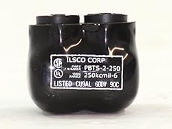 Ilsco PBTS-2-250 Multi-Tap Connector, 2 Port, 1