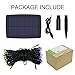 GEEKHOM Solar String Lights [72ft 200 LED 8 Modes] Led Decorative Fairy Light Solar & USB Powered 2-in-1 for Garden, Party, Patio, Xmas Tree, Outdoor(Multi Color)