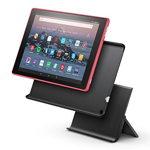Fire HD 10 Tablet with Alexa, 10" HD Display, 32 GB, Red - with Special Offers + Show Mode Charging Dock - Thumbnail 3