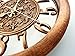 Foxtop Silent Non Ticking Decorative Copper Wall Clocks Battery Operated with Hollow Design Vintage Retro Style (11 inch Arabic Numeral)