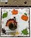 Thanksgiving Fall Gel Sticker Window Clings Decoration Bundle Turkeys Pumpkins