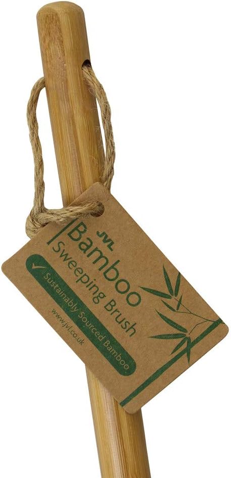 JVL 20-306 Bamboo Indoor Sweeping Brush Broom, Natural, 128cm - Image 4