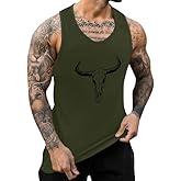 ONLYSTORY Mens Graphic Tank Tops Crewneck Gym Muscle Beach Hawaii Sleeveless Shirts