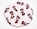 HANDCRAFTED RED Reversible Kids and toddlers SATIN BONNETs are lined with DISNEY MINNIE MOUSE Fabric (MADE IN USA) (KIDS MINNIE MOUSE, RED)