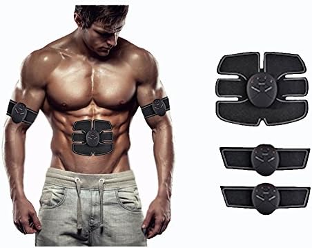 N Noble One Muscle Toner, ITERY Abdominal workouts Fitness Portable AB Machine Abdominal Toning Belt EMS Training ABS Trainer Wirless Muscle Toning for Abdomen/Arm/Leg for Men or Women