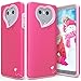 LG G6 Case, Vena [vLove] Heart Shape | Dual Layer Protection, Hybrid Bumper Cover Case for LG G6 - Hot PinK / Blush Pink