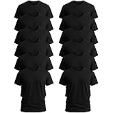 Jnriver - Adult Heavy Cotton T-Shirt Breathable Crewneck Soft and Comfortable T-Shirts for Men