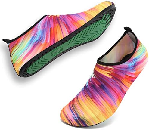 FCKEE Kids Water Shoes Quick Dry Non-Slip Swim Surf Yoga Barefoot Outdoor Sports Shoes Aqua Socks for Boys Girls Toddler