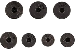 WOSTORE Double Flare Tool Adapters 7 Pcs 3/16, 1/4, 5/16, 3/8, 7/16, 1/2, 5/8 Inch Tube Expander Flaring