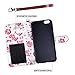ULAK Flip Wallet Case for iPhone 6 Plus/6S Plus, Floral PU Leather Kickstand Case with Wrist Strap, ID & Credit Card Pockets, Burgundy Red