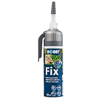 Hobby 11967 Fix Unterwasserkleber, 80 ml, schwarz, Kartusche