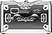 CRUISER ACCESSORIES 77023 MC Eagle Motorcycle License Plate Frame, Chrome, 1 Frame