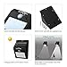 Litom Solar Lights Outdoor Super Bright 8 LEDs Security Lights Wireless Waterproof Motion Sensor Lights for Patio, Deck, Yard, Garden 4 Pack