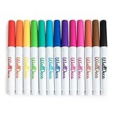 WallDeca Low-Odor Dry Erase Markers, Fine Tip, Assorted 13 Colors, Whiteboard Marker Pens Erasable Calendar (Standard Kit)
