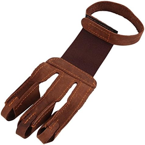 Misayar Classic Archery Finger Protector Shooting Glove for Recurve/Compound Longbow