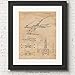 Vintage Star X Wing Vessels Patent Print, 1 (11x14) Unframed Photos, Wall Art Decor Gift for Home Office Gears Garage School Science Student Teacher Coach ComicCon SciFi Space Wars Movies Fans