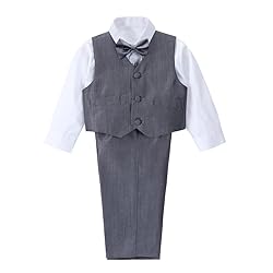 Dressy Daisy Baby Boy' 5 Pcs Set Formal Tuxedo