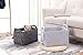 Storage Basket Felt Storage Bin Collapsible& Convenient Box Organizer with Carry Handles for Office Bedroom Closet Babies Nursery Toys Laundry (Light grey, 13.8inch（L）×9.5inch（W）×8.3inch（H）)