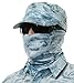 Aqua Design Fishing Hunting Masks Neck Gaiter: Men and Youth UPF 50+ Sun Mask Protection: Camo Face Cover Balaclava Bandana: Aqua Sky size X-Large