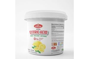 Onuva Citric Acid, 10 lb (4.53 kg),Pure Food Grade,Non-GMO Project Verified,Flavor Enhancer & All-Natural Preservative | Fragrance Free Citric Acid for BathBombs,Cooking,Homemade Cleaning Supplies