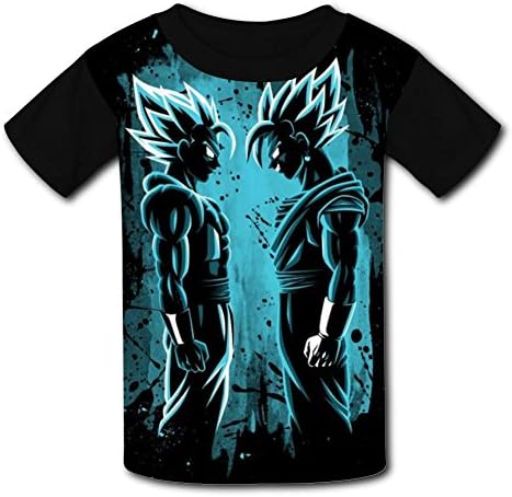 Robadyme Stain Fusion T-Shirt Short Sleeve Kids Tee Shirt Black Sport 2018 for Girls Boys Black