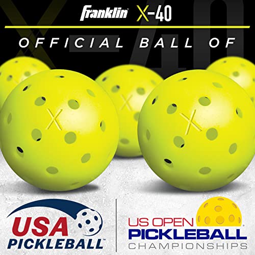 Franklin Sports Outdoor X40 Pickleball Balls USA Pickleball (USAPA