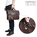 Koolertron Vintage PU Leather Briefcase Laptop Shoulder Messenger Bag Business Tote(coffee)