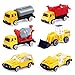 Fun Little Toys Construction Hero Role Play Action Vehicle Boy’s Play Birthday Party Educational Set with Diggers, Mixing Truck, Construction Trucks, Helicopter, and Accessories 20pcs