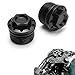 NEVERLAND CNC Anodized Fork Tube Cap Bolt for Harley Sportster 1200 883 Black 39mm 1987-2016