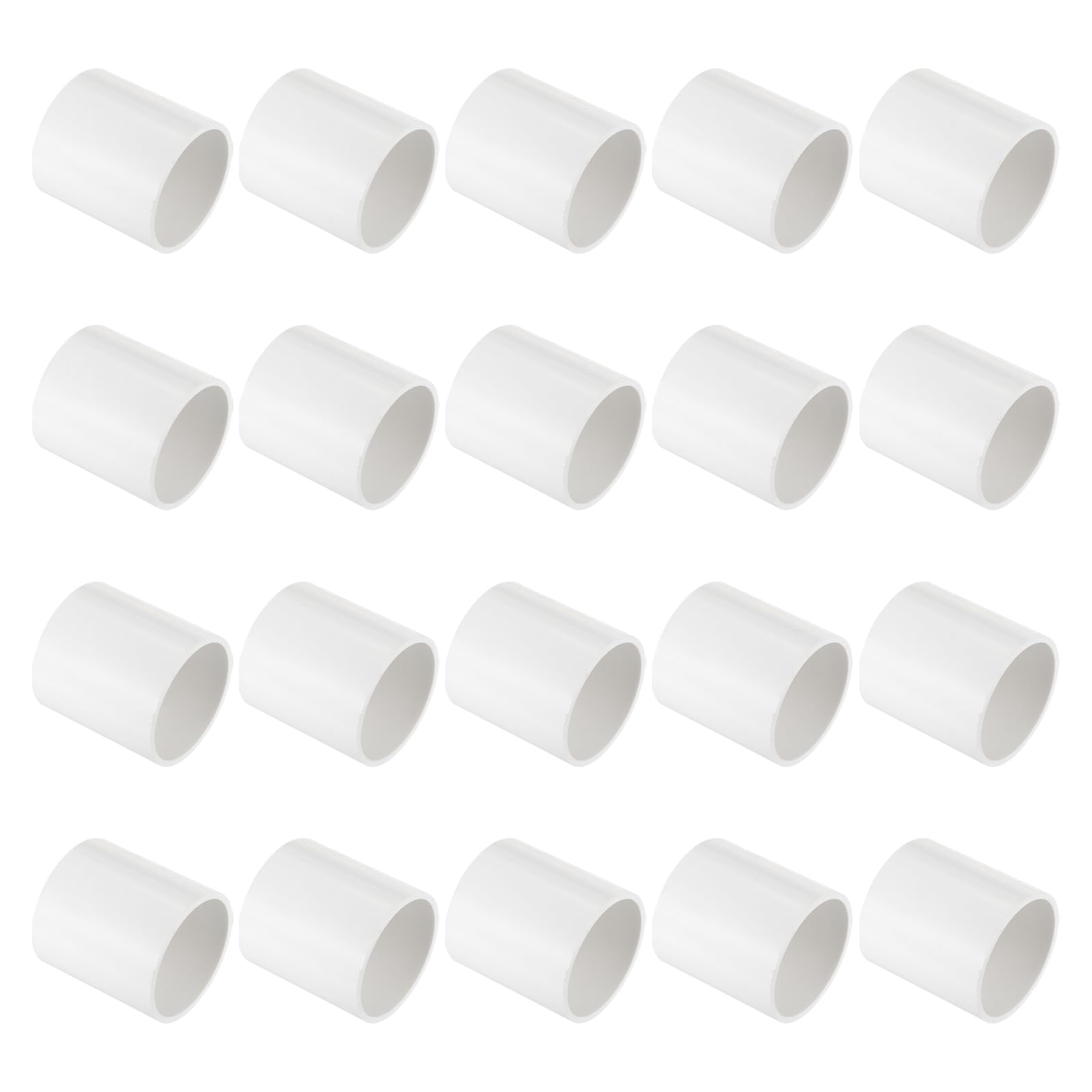 Photo 1 of PATIKIL 2" PVC Pipe Fitting Coupling Adapter, 20 Pack Straight Pipe Slip Socket Connector for Home Industrial Sprinkler Drip Irrigation System Pipes Extension Use, White